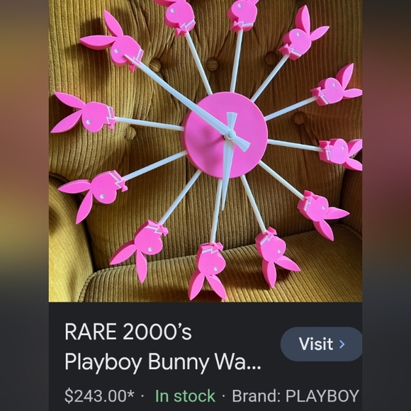 PLAYBOY Wall Decor Playboy Clock Poshmark